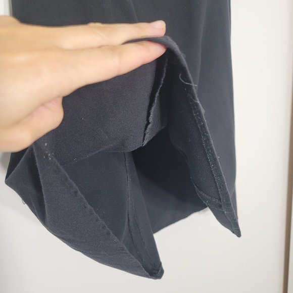 Investments Vintage A-Line Midi Skirt Classic Black Zippered Business Casual 12 - Picture 2 of 9